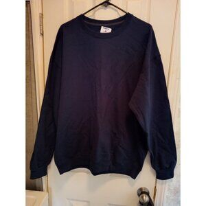 NWT Fruit Of The Loom Navy Blue Sweatshirt Unisex Size XL